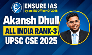 Akansh Dhull UPSC CSE 2025 Rank 3