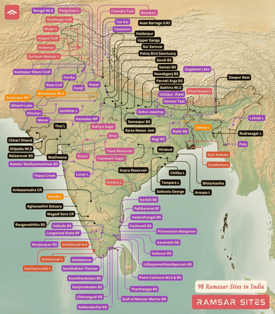Ramsar Sites in India 2026: Comprehensive State-wise List, Largest ...