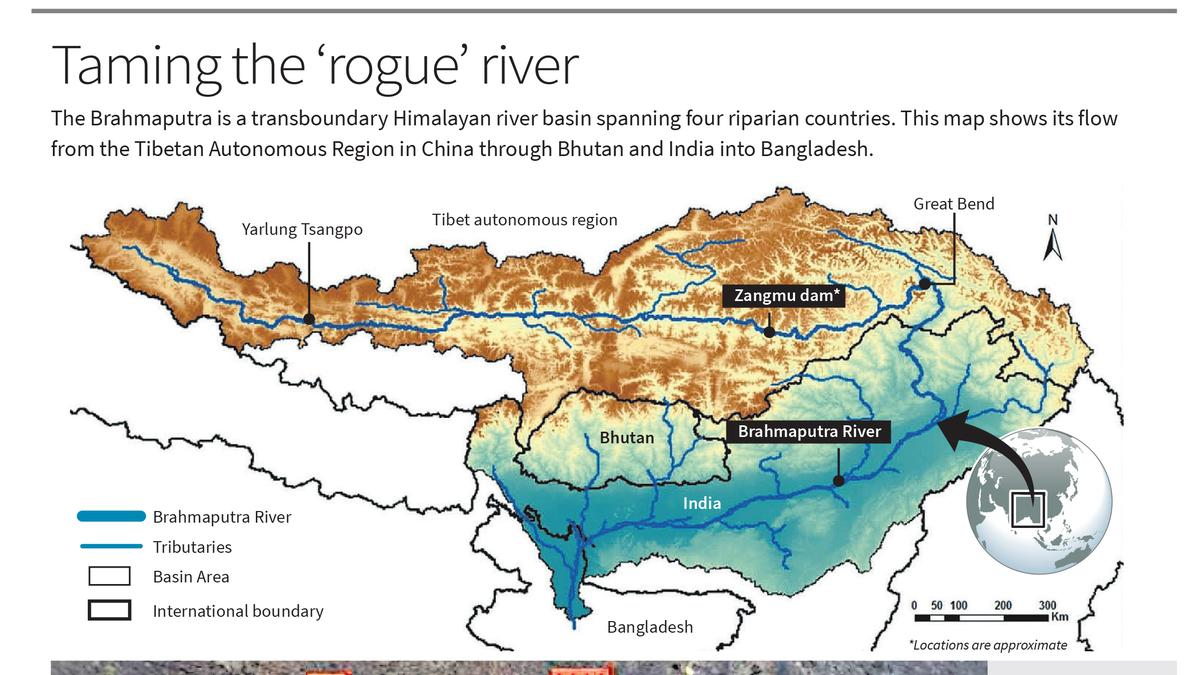 Mega Dam on the Brahmaputra River by China