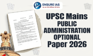 UPSC Public Administration Optional Paper 2026
