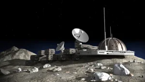Nuclear Reactors on the Moon