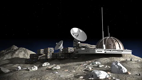 Nuclear Reactors on the Moon