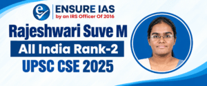 Rajeshwari Suve M UPSC Rank 2