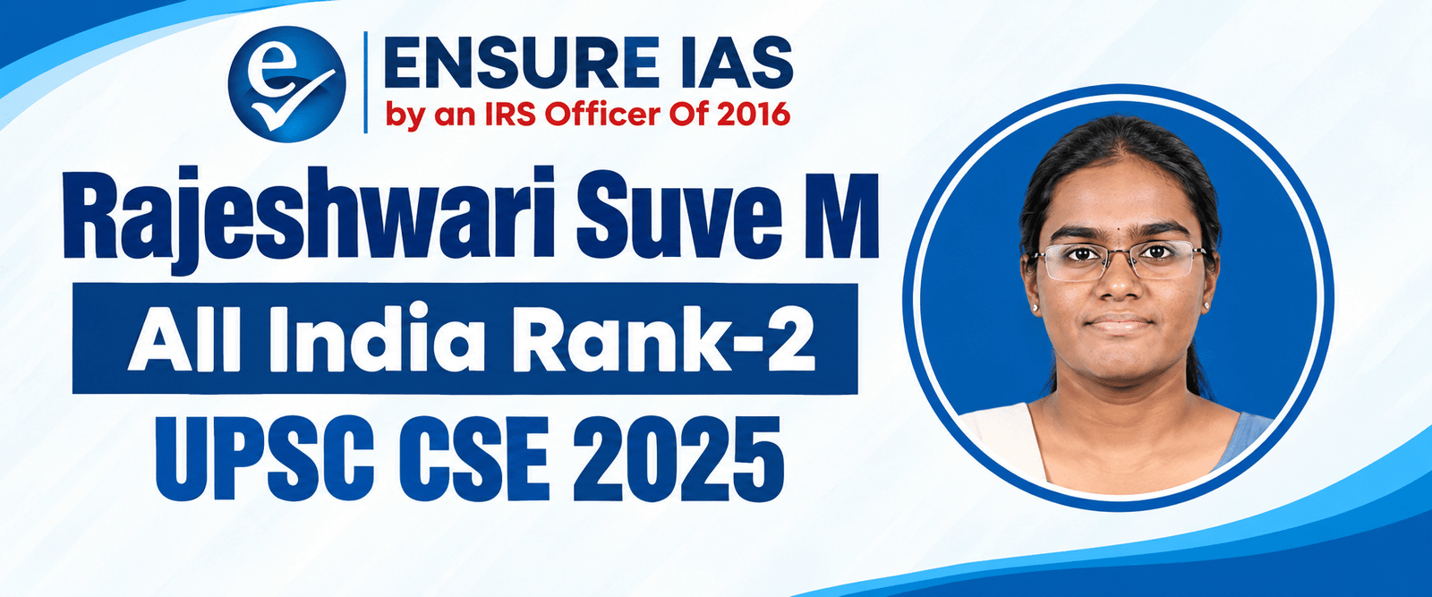 Rajeshwari Suve M UPSC Rank 2