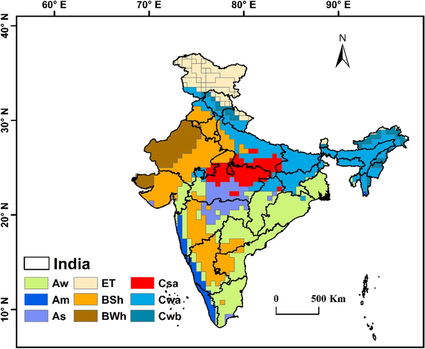 Shifting Climate Zones in India