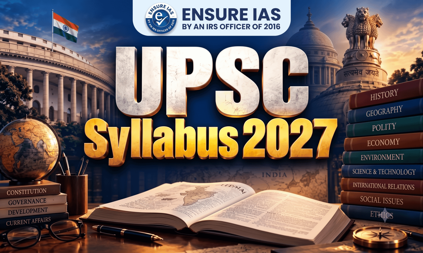 UPSC Syllabus 2027, Download Prelims, Mains, & Optional Syllabus